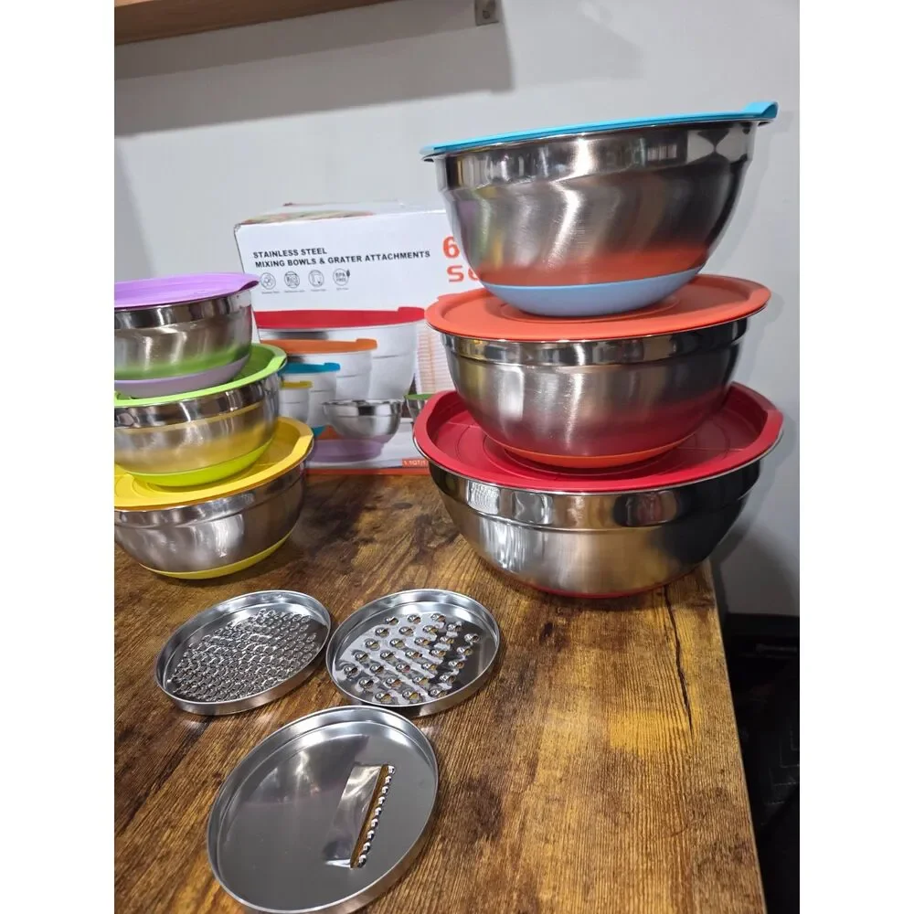 Mixing Bowls, Stainless steel.